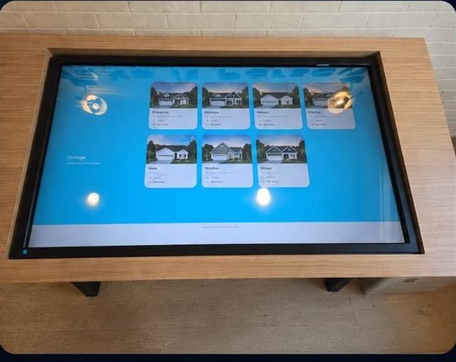 Imagein Build on a sales-center kiosk